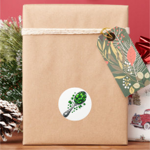 Sticker Rond Lucky Clover 🍀 un symbole intemporel de la bonne 