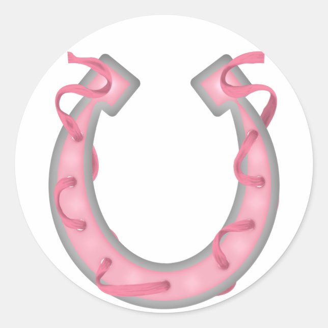 Sticker Rond Lucky Horseshoe - SRF (Devant)