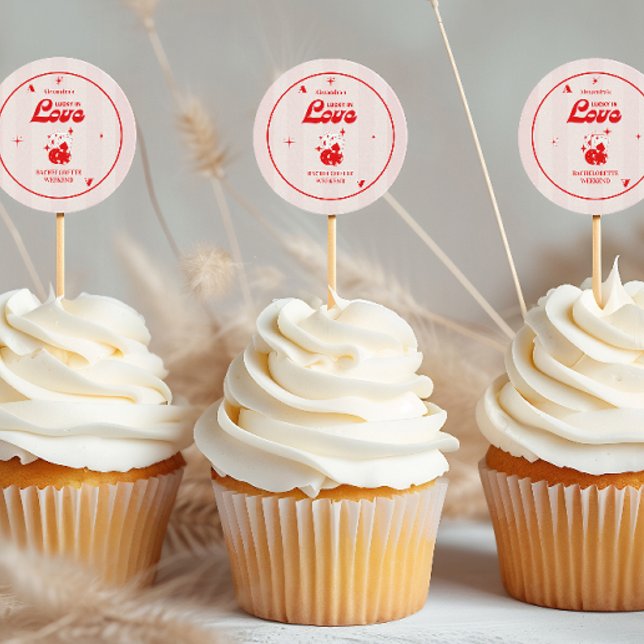 Sticker Rond Lucky In Love Bachelorette Week-end (Créateur téléchargé)