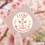 Sticker Rond Lucky In Love Cocktail Bachelorette Party<br><div class="desc">Lucky In Love Cocktail Bachelorette Party Classic Round Sticker</div>