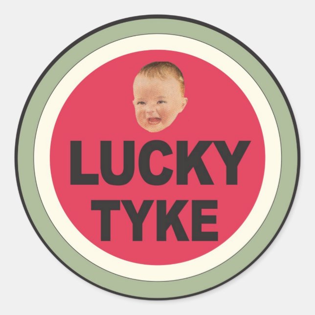 Sticker Rond Lucky Kid (Devant)
