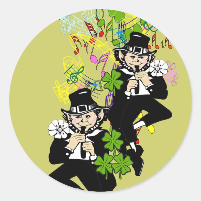 Sticker Rond Lucky Leprechaun (Devant)