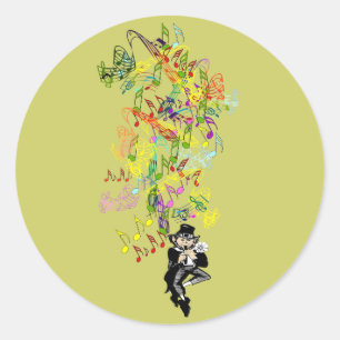 Sticker Rond Lucky Leprechaun