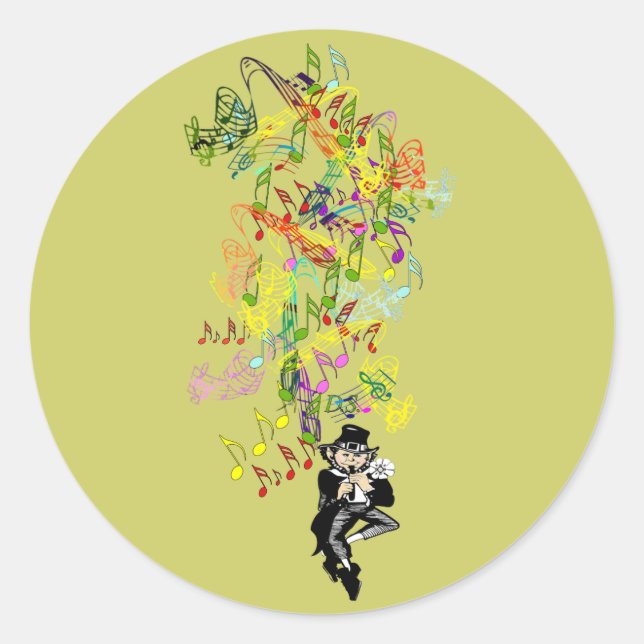 Sticker Rond Lucky Leprechaun (Devant)