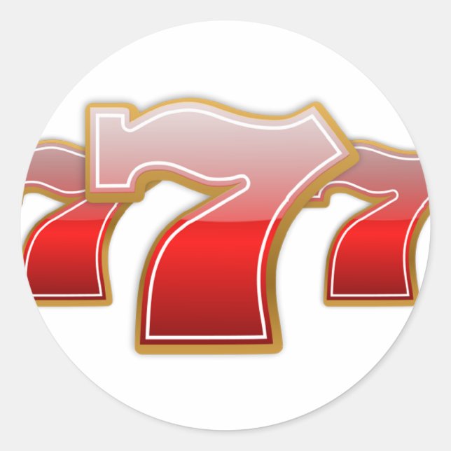Sticker Rond Lucky Sevens (Devant)