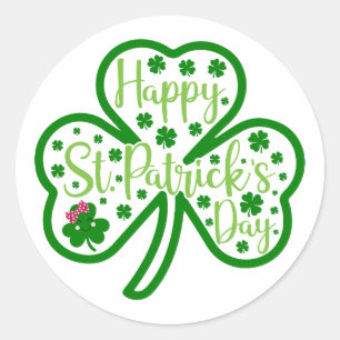 Sticker Rond Lucky Vibes - Bonne St. Patrick’s Day! 🍀 ✨