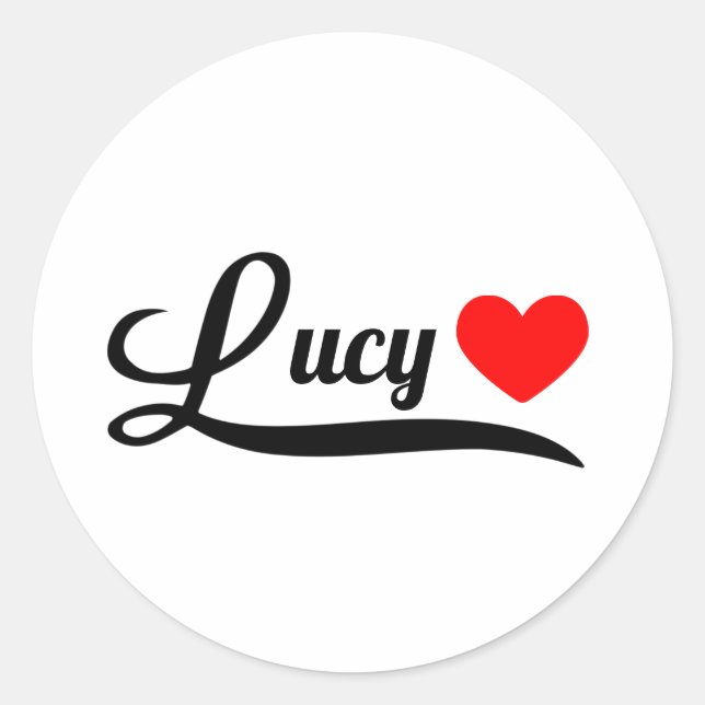 Sticker Rond Lucy (Devant)