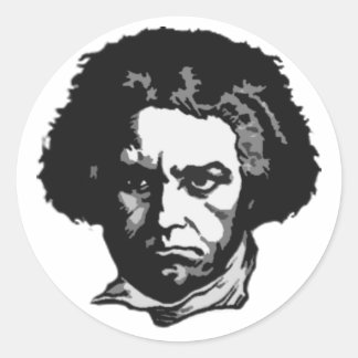 Sticker Rond Ludwig Van Beethoven
