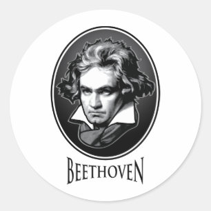 Sticker Rond Ludwig van Beethoven