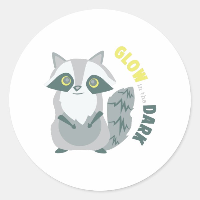Sticker Rond Lueur dans l'obscurité (Devant)