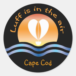 Sticker Rond Luffers Sunset_Luff est dans l'air Cape Cod