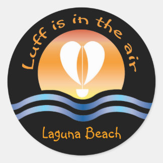 Sticker Rond Luffers Sunset_Luff est dans l'air Laguna Beach