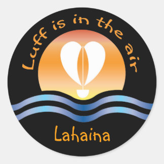 Sticker Rond Luffers Sunset_Luff est dans l'air Lahaina
