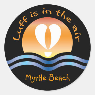 Sticker Rond Luffers Sunset_Luff est dans l'air Myrtle Beach