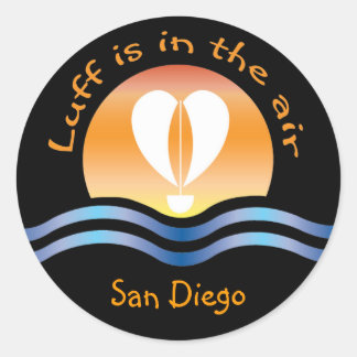 Sticker Rond Luffers Sunset_Luff est dans l'air San Diego