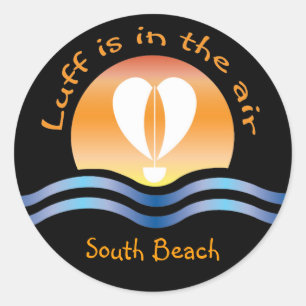 Sticker Rond Luffers Sunset_Luff est dans l'air South Beach