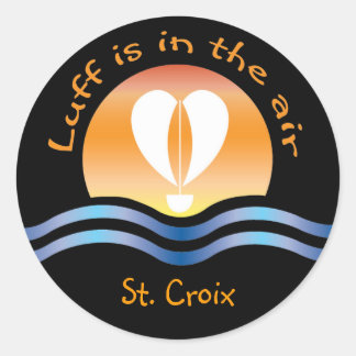 Sticker Rond Luffers Sunset_Luff est dans l'air St. Croix