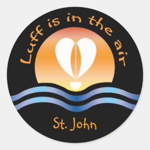 Sticker Rond Luffers Sunset_Luff est dans l'air St. John