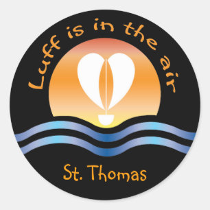 Sticker Rond Luffers Sunset_Luff est dans l'air St. Thomas