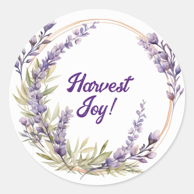 Sticker Rond Lughnasadh Lavender Collection - Vintage Nordica (Devant)