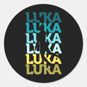 Sticker Rond Luka Fan Basket Sports