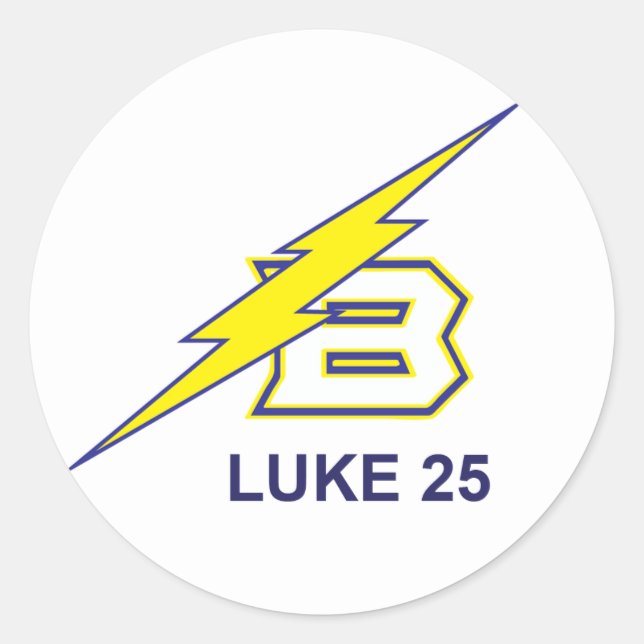 STICKER ROND LUKE 25 (Devant)