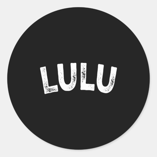 Sticker Rond Lulu  (Devant)