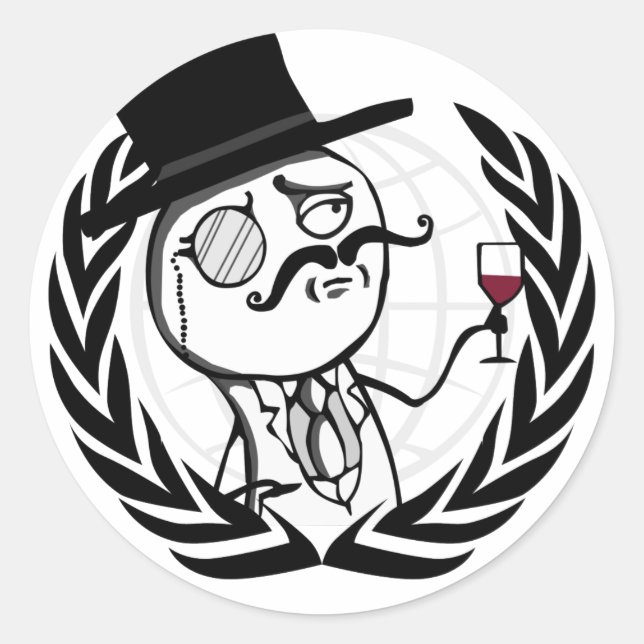 Sticker Rond Lulzsec renaît (Devant)