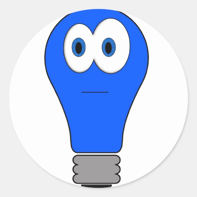 Sticker Rond Lumière bleue (Devant)