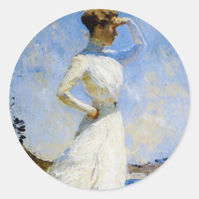 Sticker Rond Lumière du soleil par Frank Benson (Devant)