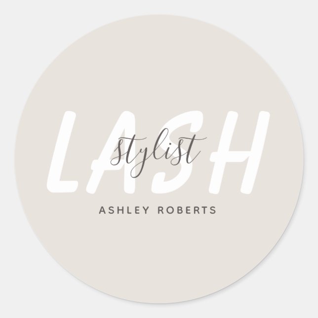 Sticker Rond Lumière styliste moderne violet (Devant)