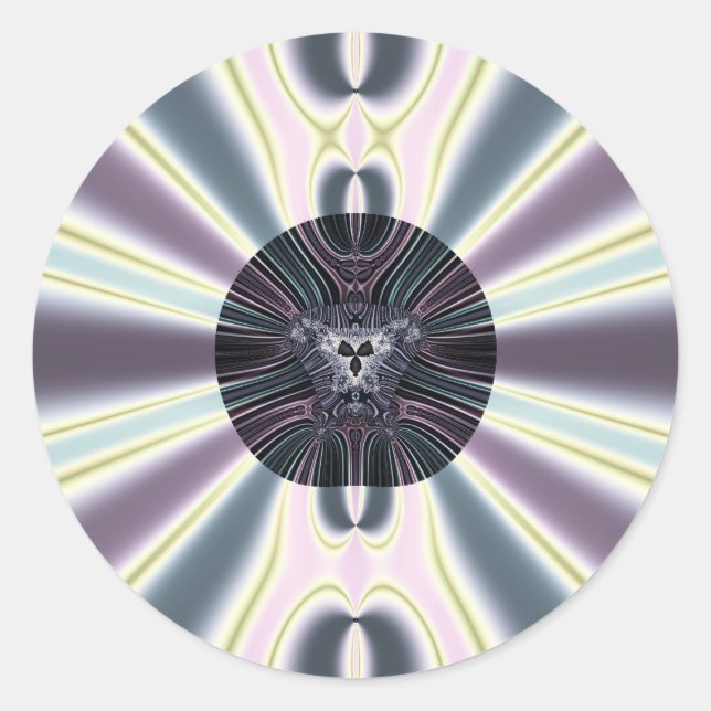 Sticker Rond Lumières de diamant (Devant)