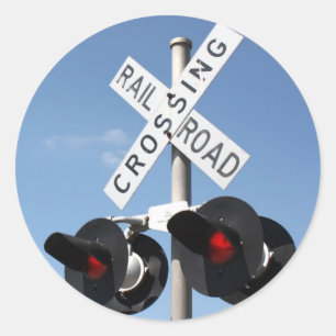 Sticker Rond Lumières rouges