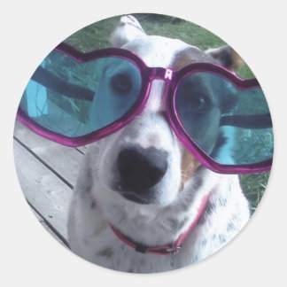 Sticker Rond Luna Dit "Mauvaise Journée Des Cheveux ? Obtenez d