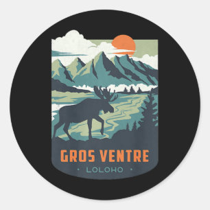 Sticker Rond Lune de miel longue LOLOHO Gros Ventre Wilderness