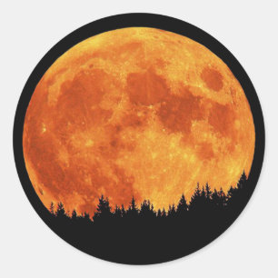 Sticker Rond Lune de récolte