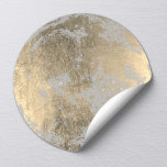 Sticker Rond Lune d'or<br><div class="desc">Stickers Lune d'or.</div>