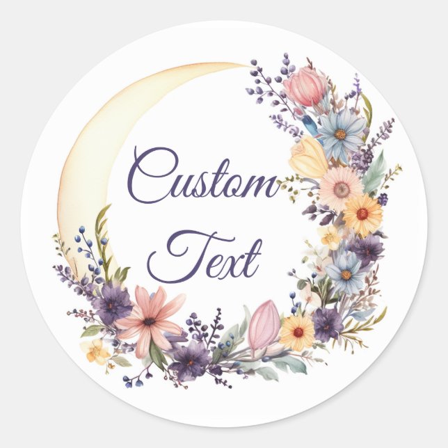 Sticker Rond Lune Wreath (Devant)