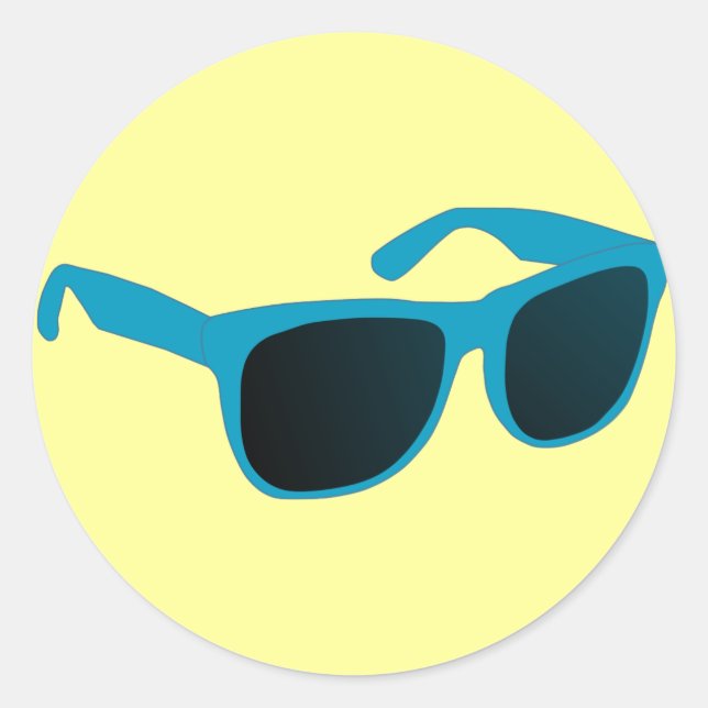 Sticker Rond lunettes de soleil (Devant)