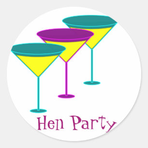 Sticker Rond Lunettes Martini