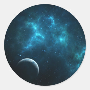 Sticker Rond L'univers