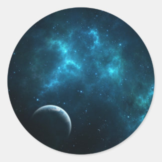 Sticker Rond L'univers