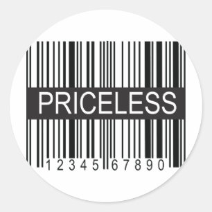 Sticker Rond l'UPC codent inestimable
