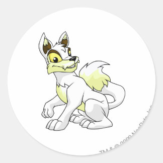 Sticker Rond Lupe blanc