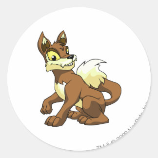 Sticker Rond Lupe Brown