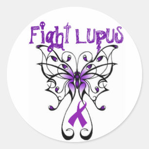 Sticker Rond Lupus de combat
