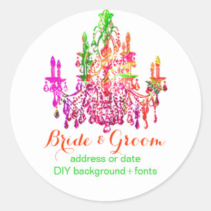 Sticker Rond Lustre en verre murano PixDezines