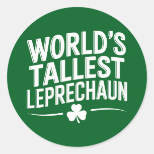 Sticker Rond Lutins de la Saint-Patrick les plus grands du mond