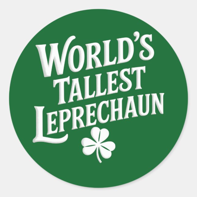 Sticker Rond Lutrin le plus grand du monde de la Saint-Patrick  (Devant)