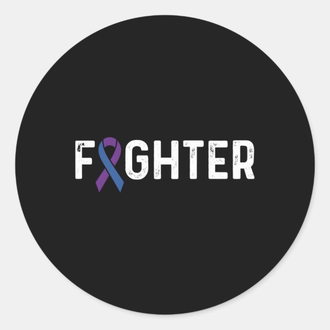 Sticker Rond Lutte contre la polyarthrite rhumatoïde (Devant)